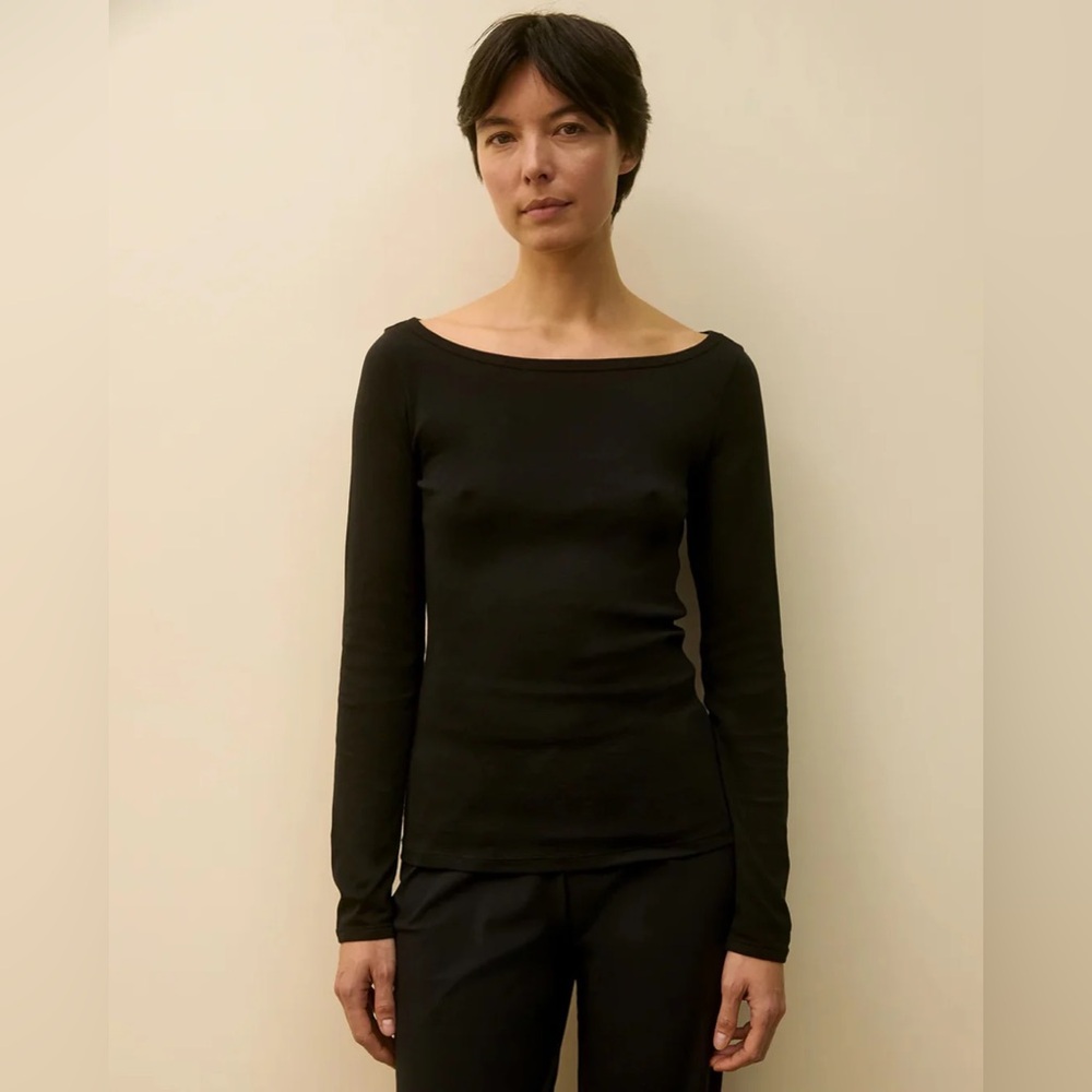 FLORE FLORE Tende Boatneck in Black